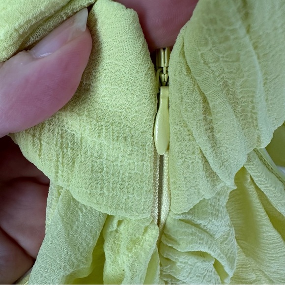 NWT Lovers + Friends Yellow Rory Yellow Hi Low Maxi Dress Gown SZ XS - Picture 9 of 9